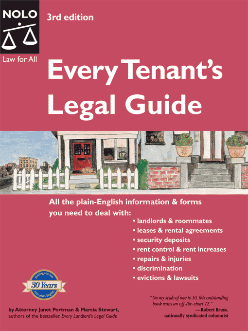 Title details for Every Tenant's Legal Guide by Janet Portman - Available